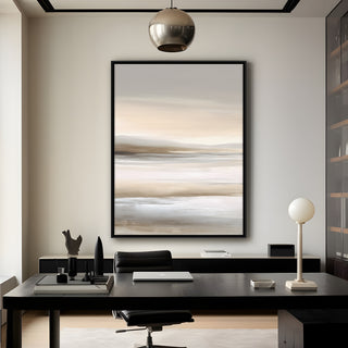 Neutral Abstract Canvas Wall Art – 36x48 Inch Large Modern Painting for Home & Office Decor | HD Canvas Print, Ready to Hang. (ABSWA21)