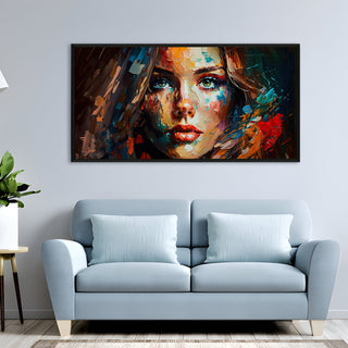 Abstract Modern Art Large Canvas Paintings. Framed Digital Reprints of Famous and Vibrant Artwork (MAWA04) - Khirki.in 