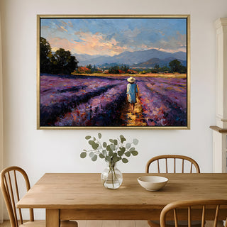 European Cityscape Wall Art, HD Canvas Print, Golden Floater Framed, Ready to Hang, (36 In x 48 In) (EURO-WA-74)