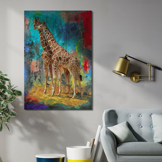 Large Wildlife Canvas Wall Art Painting for Living Room, Home, and Office.