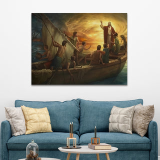 Jesus Christ Canvas Wall Art painting. Large Size canvas Wall Art For Home Decor. (JEWA06).