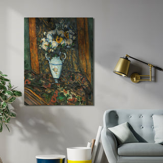 Flowers in a Vase – Paul Cézanne Painting | HD Canvas Print | Ready to Hang | Wall Art for Bedroom, living room, Hallway (PCWA04)