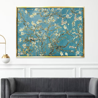 Almond Blossom Floral Giclee Canvas Prints of Van Gogh Paintings Reproduction Flowers Pictures on Canvas Artwork for Bedroom Home Decorations (VAWA01).