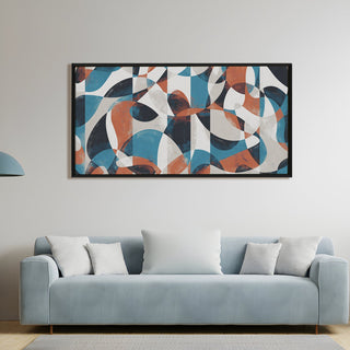 Abstract Modern Art Large Canvas Paintings. Framed Digital Reprints of Famous and Vibrant Artwork (MAWA11) - Khirki.in 