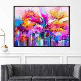 PAPER PLANE DESIGN Canvas Floral Wall Art: A Symphony of Nature's Elegance Large Size Canvas Framed Paintings For Living Room, Office, Home Decor. (FLWA04)