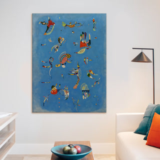 Sky Blue – Wassily Kandinsky Painting | HD Canvas Print | Ready to Hang | Wall Art for Bedroom, living room, Hallway (WKWA05)