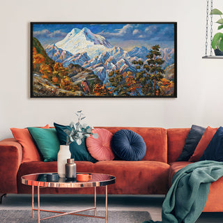 Mesmerising Landscapes Art Large Canvas Paintings. Framed Digital Reprints of Famous and Vibrant Artwork (LDWA09) - Khirki.in 