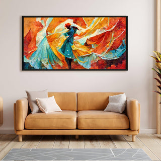 Abstract Modern Art Large Canvas Paintings. Framed Digital Reprints of Famous and Vibrant Artwork (MAWA09) - Khirki.in 