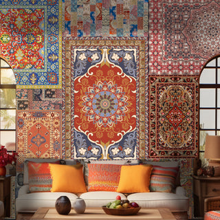The Royal Weave – Heritage Rug Collage Wallpaper. (PATCH022)