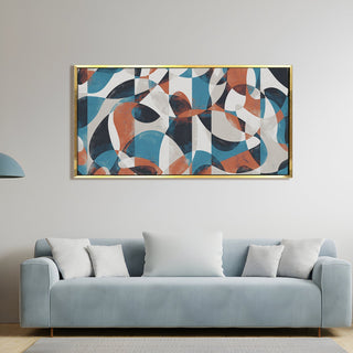 Abstract Modern Art Large Canvas Paintings. Framed Digital Reprints of Famous and Vibrant Artwork (MAWA11) - Khirki.in 