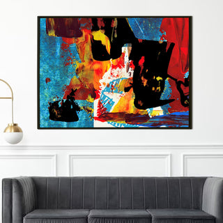 Framed Abstract Oil Pastel Style Wall Art Painting For Home and Hotels Wall Decoration (ABWA02) - Khirki.in 