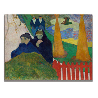 Breton Women by the Sea – Paul Gauguin Painting | HD Canvas Print | Ready to Hang | Wall Art for Bedroom, living room, Hallway (PGWA06)