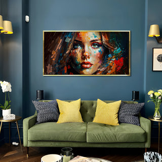 Abstract Modern Art Large Canvas Paintings. Framed Digital Reprints of Famous and Vibrant Artwork (MAWA04) - Khirki.in 