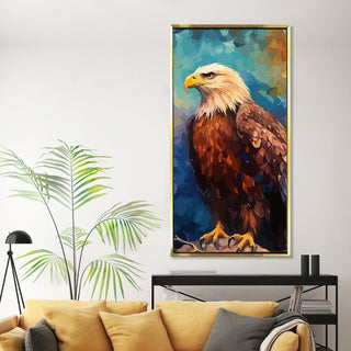 Amazing Wildlife Wall Art. Large Canvas Framed Digital Reprints of Jungle, Wildlife, Animals and Birds. Ready To Hang. Size:  24 Inch x 48 Inch (WBWA52)