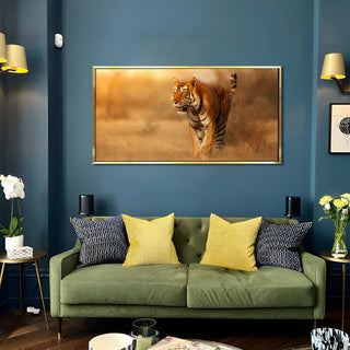 Amazing Wildlife Wall Art. Large Canvas Framed Digital Reprints of Jungle, Wildlife, Animals and Birds. Ready To Hang. Size:  24 Inch x 48 Inch (WBWA28) - Khirki.in 