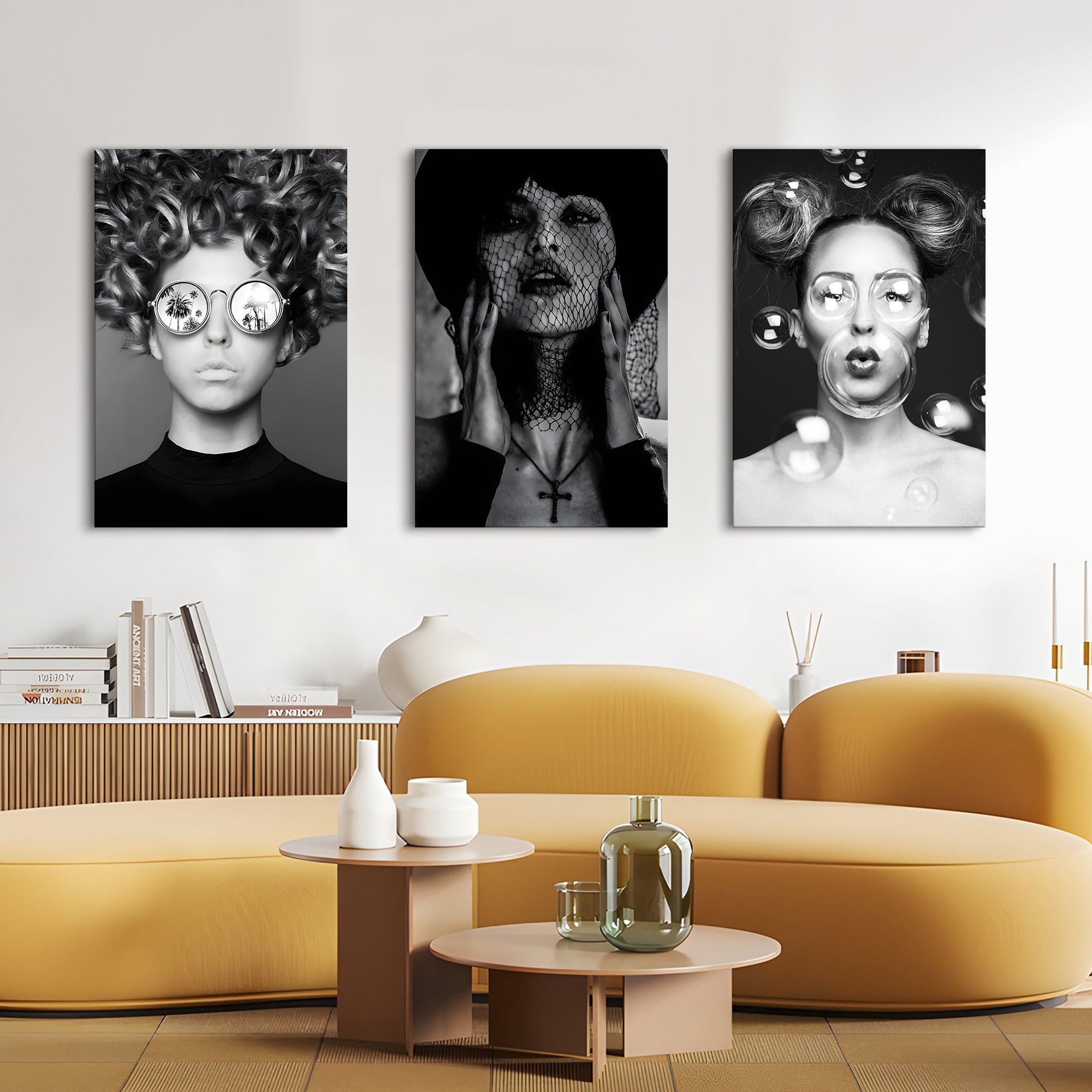 Black White Fashion Wall Art, HD Canvas Print, Framed, Ready to (MAWA27)