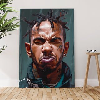 Street Royalty – Bold Urban Portrait Wall Art, HD Canvas Print, Framed, Ready to Hang. (POMWA340)