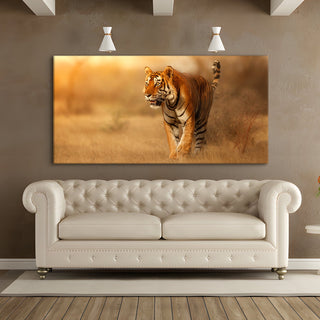 Amazing Wildlife Wall Art. Large Canvas Framed Digital Reprints of Jungle, Wildlife, Animals and Birds. Ready To Hang. Size:  24 Inch x 48 Inch (WBWA28) - Khirki.in 