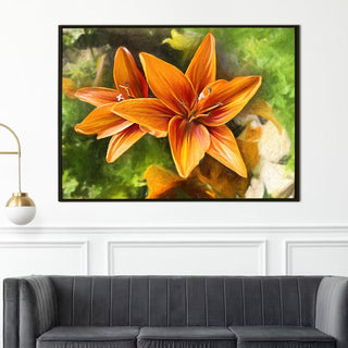 PAPER PLANE DESIGN Canvas Floral Wall Art: A Symphony of Nature's Elegance Large Size Canvas Framed Paintings For Living Room, Office, Home Decor. (FLWA09) - Khirki.in 