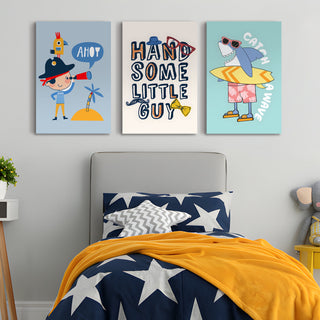 Nursery Wall Décor Kids Inspirational Wall Art for Baby Room 3 Panel Large Art Pieces (KDSWA05).