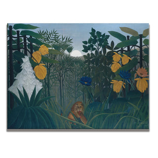 The Repast Of The Lion – Henri Rousseau Painting | HD Canvas Print | Ready to Hang | Wall Art for Bedroom, living room, Hallway (HRWA11)