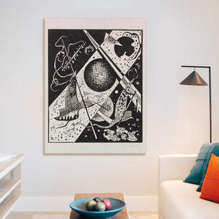 Small Worlds I – Wassily Kandinsky Painting | HD Canvas Print | Ready to Hang | Wall Art for Bedroom, living room, Hallway (WKWA04)