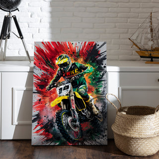 Speed Burst Wall Art Painting, HD Canvas Print, Framed, Ready to Hang. (GRFWA81)