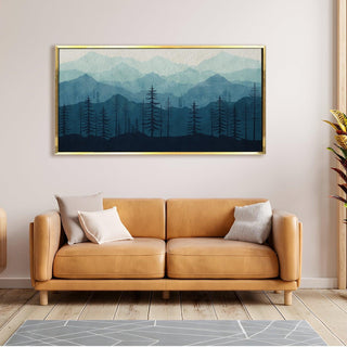 Mesmerising Landscapes Art Large Canvas Paintings. Framed Digital Reprints of Famous and Vibrant Artwork (LDWA19) - Khirki.in 