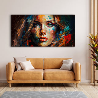 Abstract Modern Art Large Canvas Paintings. Framed Digital Reprints of Famous and Vibrant Artwork (MAWA04) - Khirki.in 