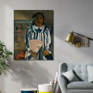Portrait of Tehamana – Paul Gauguin Painting | HD Canvas Print | Ready to Hang | Wall Art for Bedroom, living room, Hallway (PGWA09)