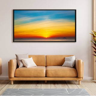 Landscapes Abstract Modern Art Large Canvas Paintings. Framed Digital Reprints of Famous and Vibrant Artwork (LDWA06) - Khirki.in 