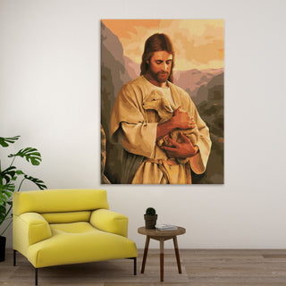 Jesus Christ Canvas Wall Art painting. Large Size canvas Wall Art For Home Decor. (JEWA02).