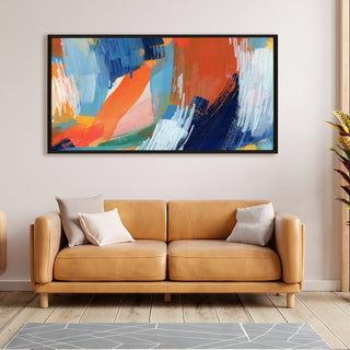 Abstract Modern Art Large Canvas Paintings. Framed Digital Reprints of Famous and Vibrant Artwork (MAWA07) - Khirki.in 