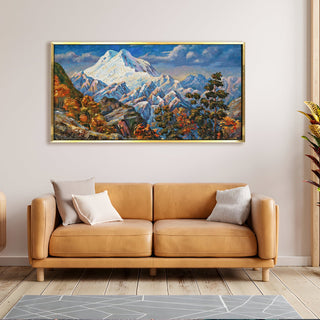 Mesmerising Landscapes Art Large Canvas Paintings. Framed Digital Reprints of Famous and Vibrant Artwork (LDWA09) - Khirki.in 