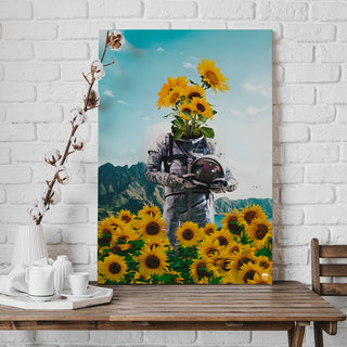 Floral Voyager Wall Art Painting, HD Canvas Print, Framed, Ready to Hang. (FLWA03)