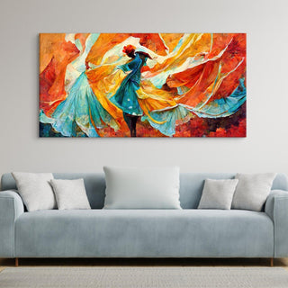 Abstract Modern Art Large Canvas Paintings. Framed Digital Reprints of Famous and Vibrant Artwork (MAWA09) - Khirki.in 