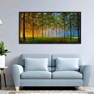Amazing Wildlife Wall Art. Large Canvas Paintings. Framed Digital Reprints of Jungle, Wildlife, Animals and Birds 24 Inch x 48 Inch (WBWA19)