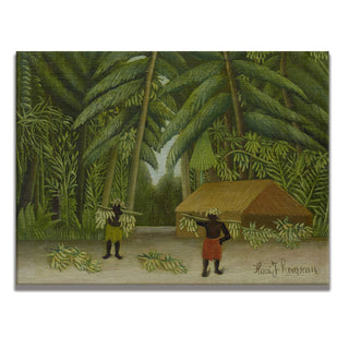 Banana Harvest – Henri Rousseau Painting | HD Canvas Print | Ready to Hang | Wall Art for Bedroom, living room, Hallway (HRWA12)