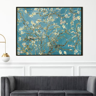 Almond Blossom Floral Giclee Canvas Prints of Van Gogh Paintings Reproduction Flowers Pictures on Canvas Artwork for Bedroom Home Decorations (VAWA01).