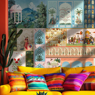 Regal Patchwork Palace – Indian Heritage Collage Wallpaper. (PATCH021)