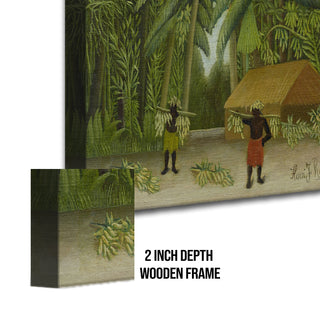 Banana Harvest – Henri Rousseau Painting | HD Canvas Print | Ready to Hang | Wall Art for Bedroom, living room, Hallway (HRWA12)