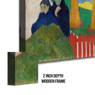 Breton Women by the Sea – Paul Gauguin Painting | HD Canvas Print | Ready to Hang | Wall Art for Bedroom, living room, Hallway (PGWA06)
