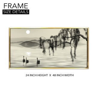 Mesmerising Landscapes Art Large Canvas Paintings. Framed Digital Reprints of Famous and Vibrant Artwork (LDWA07) - Khirki.in 