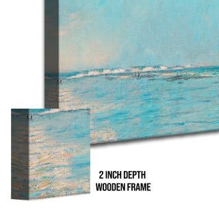 Claude Monet – Seascape at Étretat Painting | HD Canvas Print | Ready to Hang | Wall Art for Bedroom, living room, Hallway (CMWA19)