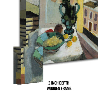 Interior with a Bowl of Flowers – Henri Matisse Painting | HD Canvas Print | Ready to Hang | Wall Art for Bedroom, living room, Hallway (HMWA06)