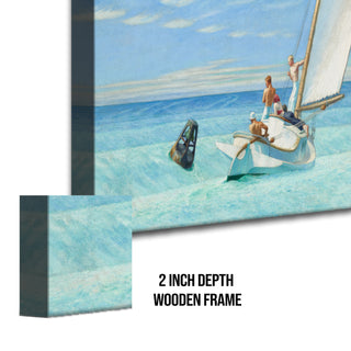Ground Swell – Edward Hopper Painting | HD Canvas Print | Ready to Hang | Wall Art for Bedroom, living room, Hallway (EHWA02)