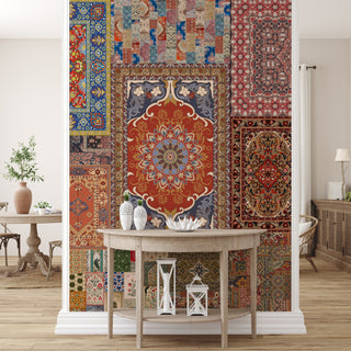 The Royal Weave – Heritage Rug Collage Wallpaper. (PATCH022)