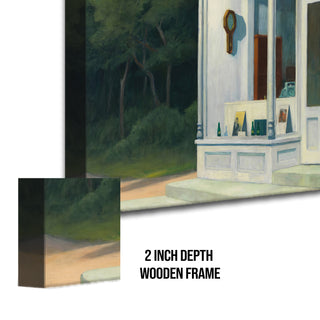 Seven A.M. – Edward Hopper Painting | HD Canvas Print | Ready to Hang | Wall Art for Bedroom, living room, Hallway (EHWA05)