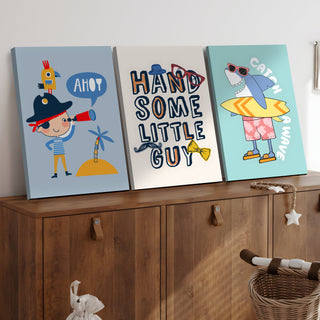 Nursery Wall Décor Kids Inspirational Wall Art for Baby Room 3 Panel Large Art Pieces (KDSWA05).