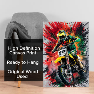 Speed Burst Wall Art Painting, HD Canvas Print, Framed, Ready to Hang. (GRFWA81)